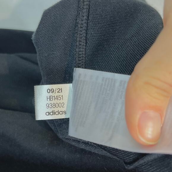 ADIDAS x Karlie Kloss Size XL Flared Pants Flat Front Side Zip Seamed Black - Picture 10 of 12